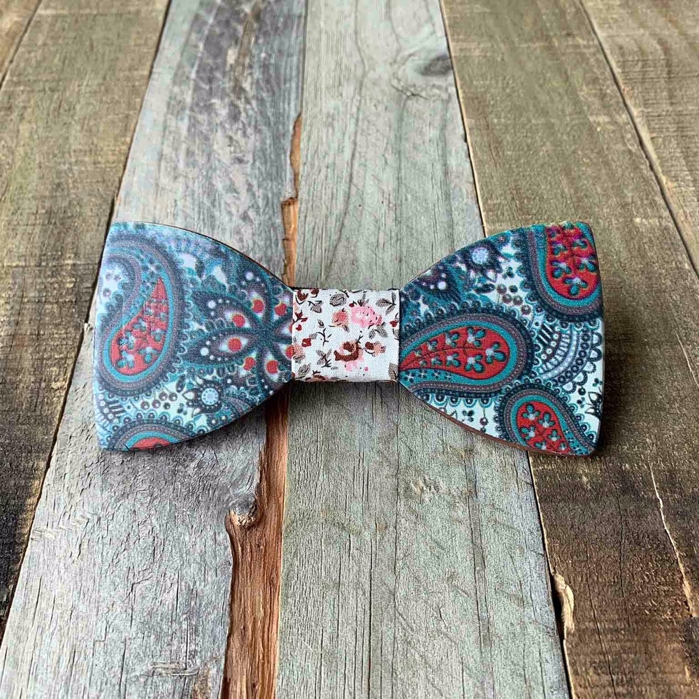 Men's Wooden Bow Tie - Picture 2 of 7